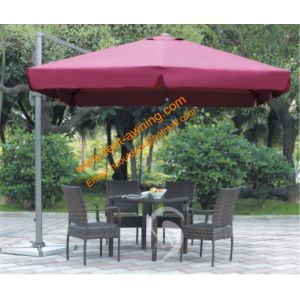 China Aluminum Waterproof Garden Cantilever Umbrella Outdoor Patio Umbrella on sale