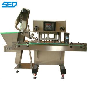 Quality SED-250P Weight 200kg PLC Pharmaceutical Machinery Equipment Glass Bottle Metal Caps Capping Machine 80-100 Bottles/Min wholesale