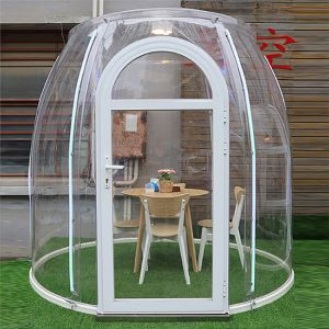 Quality Fast Build Outdoor Dining Bubble Tent With PC Transparent Board wholesale