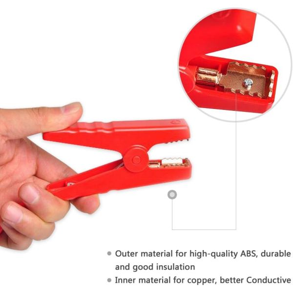 12V Jump Starter Cable Portable Emergency Battery Jumper Cable Clamps