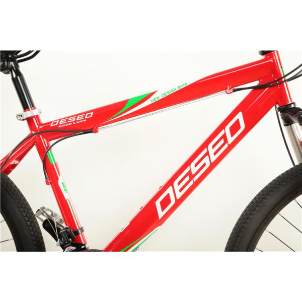 Cheap hydraulic disc brake Shimano 21 speed 26 inch steel mountain bicycle with 36 hole spoke wheel