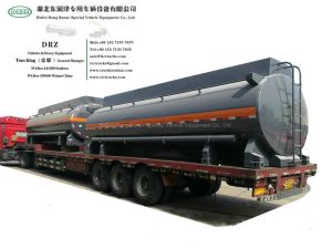 Chemical Liquid Tanker Body with Container Locks Trailer Road Transport 5000USG-6000USG (Solution HCl,NaOH,NaCLO,PAC,H2SO4,HF,H3PO4,H2O2 Store Tank Lined PE)