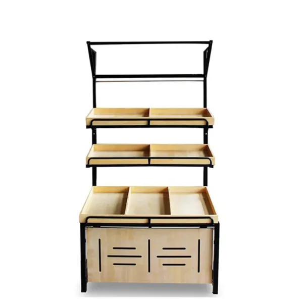 Convenience Store Fruit And Vegetables Shelves Supermarket Rack