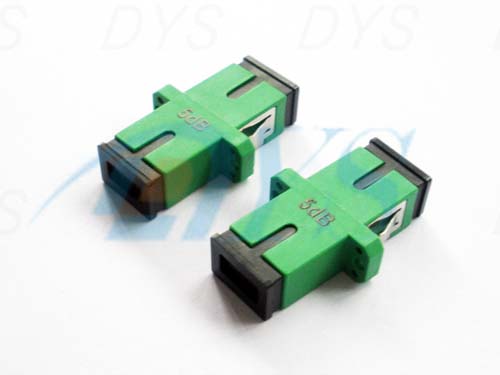 Duplex SC 1 - 20dB Fiber Optic Attenuator Green For EDFA