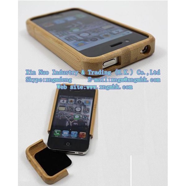 Wooden mobile phone protective shell, wooden cell phone case, Apple phone 4S, Apple phone