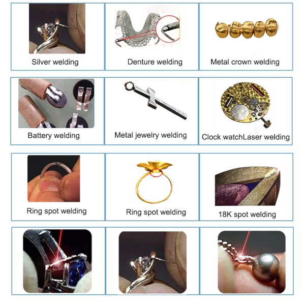 IKO Guided Portable Desktop Silver Gold YAG Pulse 100W Mini CCD Jewelry Welding Fiber Laser Welder Machine by RAYCUS