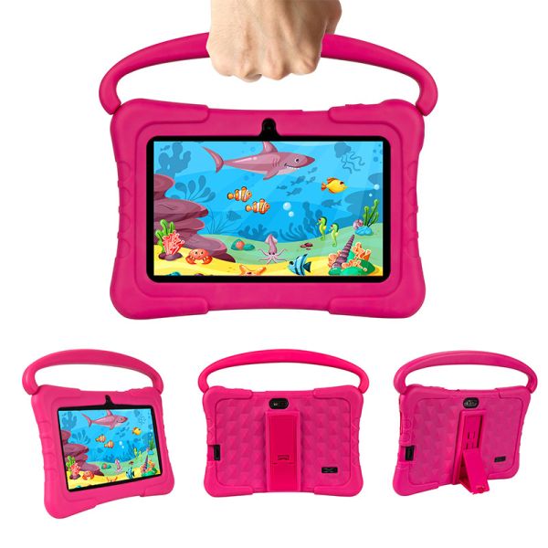 Android Tablets 2GB RAM 16GB 32GB ROM Kids Educational Learning 7 inch Tablet PC with tablet cover