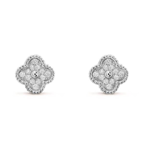 0.24ct 18k Gold Diamond Earrings , 10mm Diamond Ear Studs 2.37g Weight