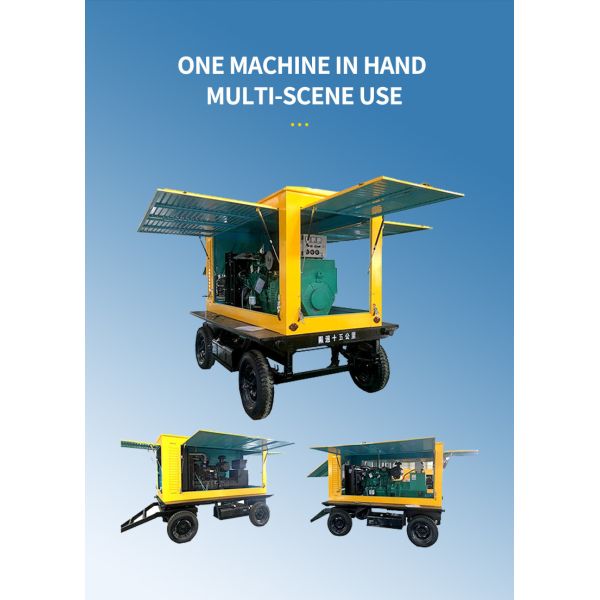 Mobile Gasoline Power Generator 100kva Electric For Industrial