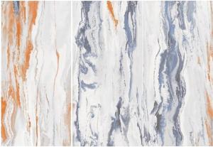 Quality Marble Slab Polished Granite Floor Tiles Ambilight White Grey Orange Colour wholesale
