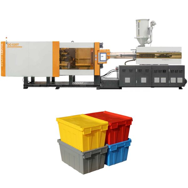OC-520T High Clamping Force Plastic Crate Making Injection Molding Machine For Turnover Box