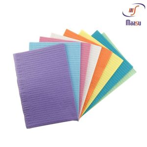 Quality Disposable Medical Waterproof Dental Bibs Paper+Poly wholesale