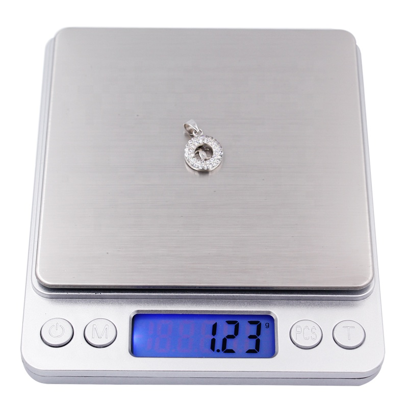 500g  0.01g Digital Scale Electronic Food Weighing Scales With 2 Trays For Kitchen Jewelry