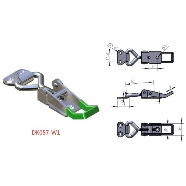Small Polished Adjustable Toggle Latch Wear Proof With Safety Catch