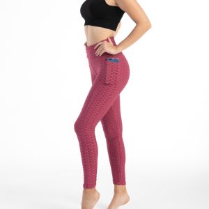 Elastic Fitness Gym Seamless Butt Lifting Leggings With Pocket