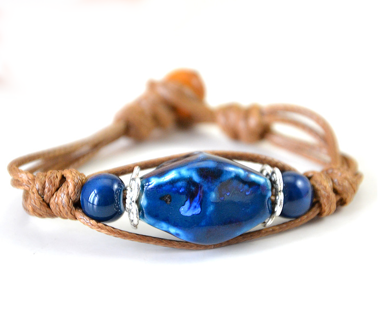 Features multi-layered ceramic bracelet jewelry national wind personality female bracelet