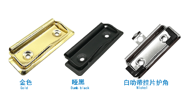 Iron Clipboard Clips Various Sizes Notepad Clips Lacquered Colored