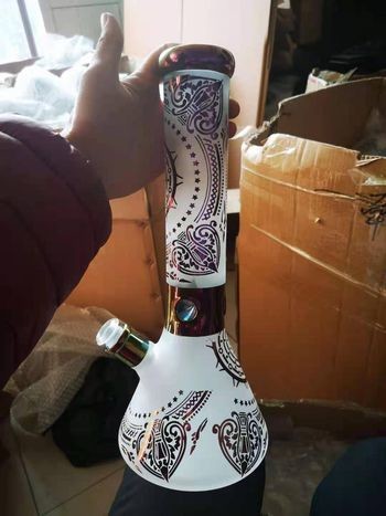 Oem Glass Smoking Bong Ricky & Morty 14inch 7mm