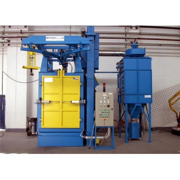 Steel Plate 2.2kw Hanger Type Shot Blasting Machine Automatic Transporting