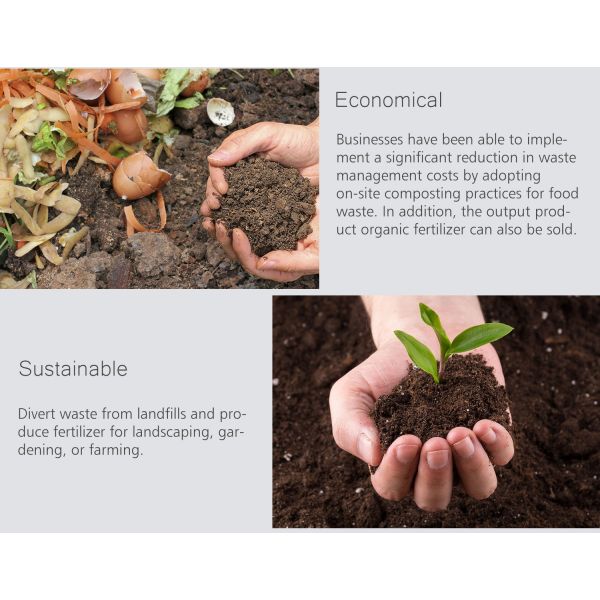 Environment Friendly Waste Food Waste Recycle Machine For Dining Hall Food Disposer