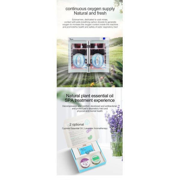 Plastic Casing Pet Drying Box Large Space OEM Double tempered glass Door