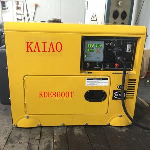 Quality KDE8600T Four Wheels Compact Diesel Generator Industrial 3600 Rpm Engine Speed wholesale