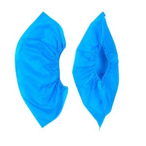 Disposable Medical Shoe Cover Non Woven Non Slip Non Skid Blue Color