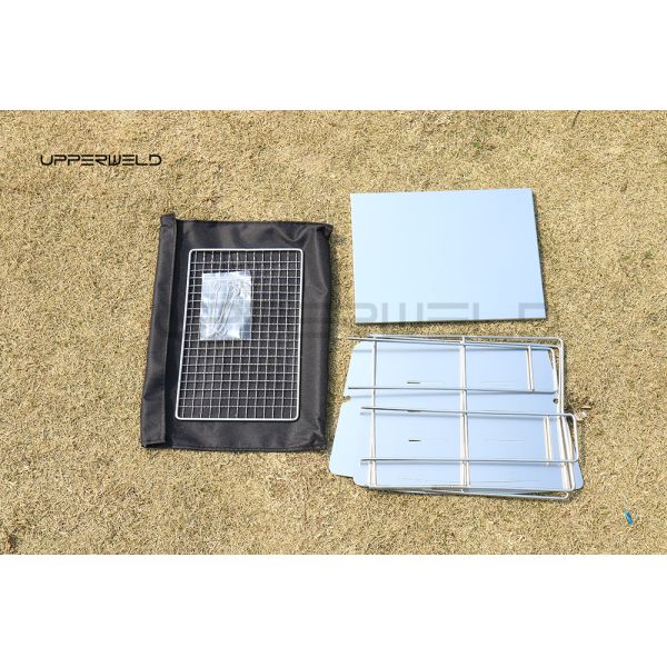 Outdoor Campfire Bonfire Wood Burning Fire Pit with Heat Shield and 0.9KG Weight