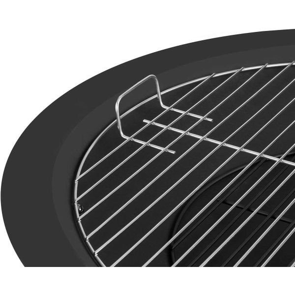 Brazier 30'' Fireplace 24'' Grill Tray Charcoal Barbecue Pit Stainless Steel Grill