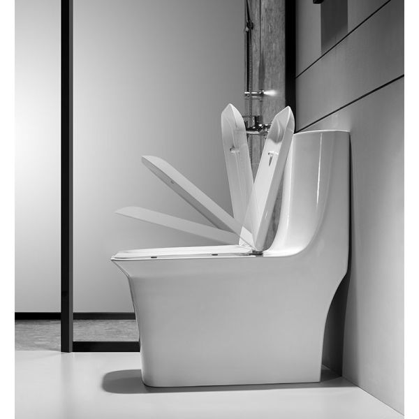 Round One Piece Toilets , S trap 300/400mm 1 Piece Water Closet