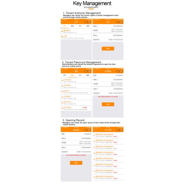 Mobile Bluetooth Phone Operated Door Lock Dynamic Password For Equipment