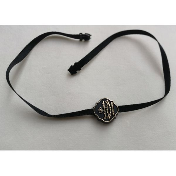 Custom Waterproof Plastic Luggage Tags Plastic Seal Tag Embossed Gold Foil Logo