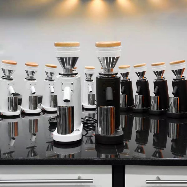 180W Commercial Coffee Maker with Electric Stainless Steel Conical Burr Coffee Grinder