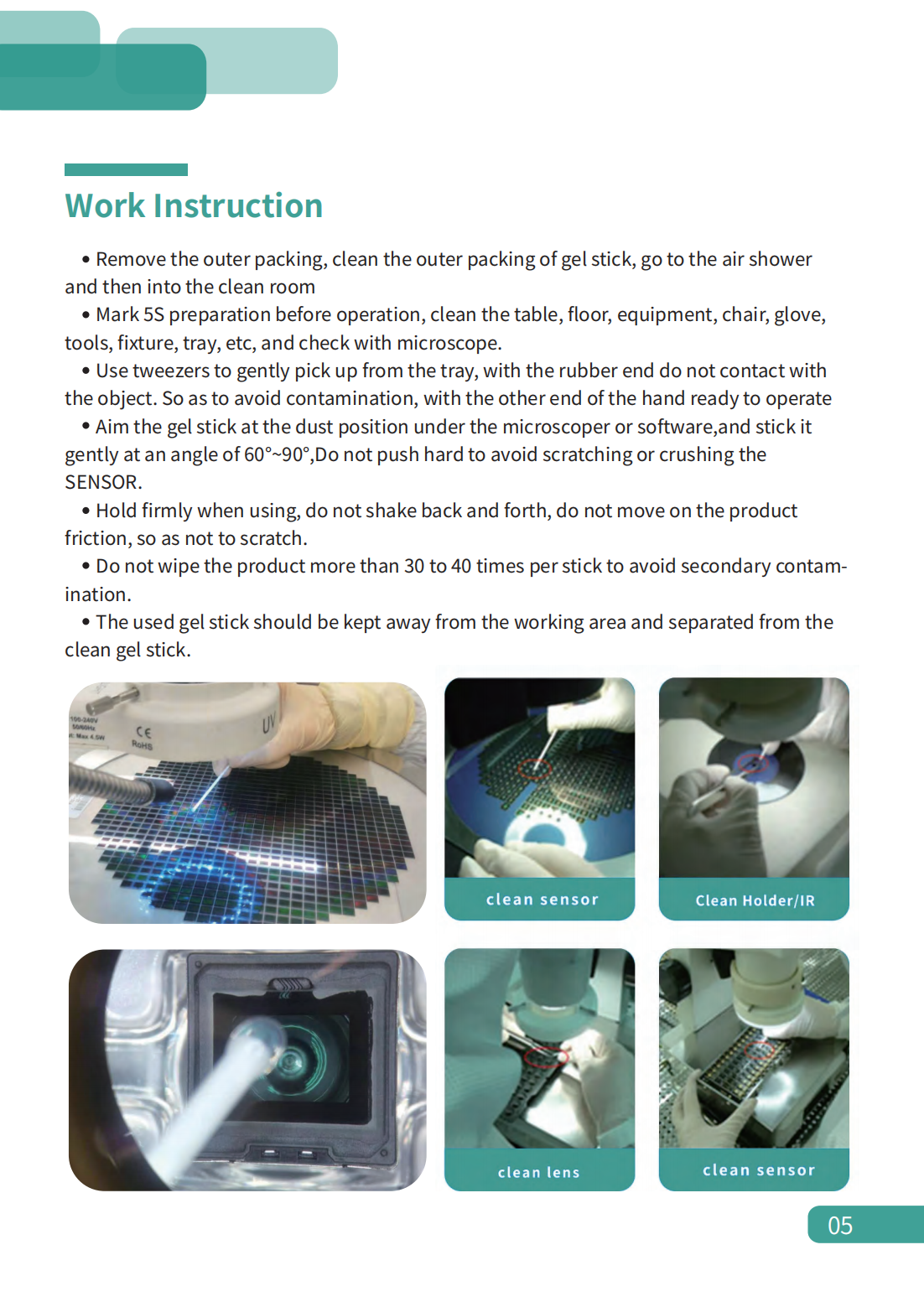 Semiconductors Industrial ESD Gel Sticky Swab With Plastic Handle