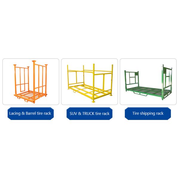 B31 Portable Tire Rack Tire Stacking Rack 60 Inch Tire Racking Tire Storage Rack