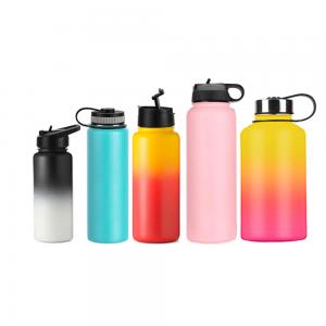 China Sport Vacuum Flask Tumbler Different Lid Portable Insulated Promotional Stainless Steel Water Bottle on sale