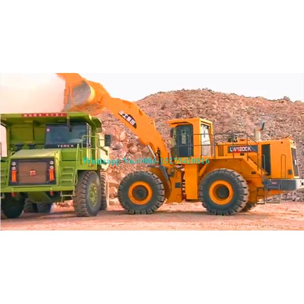 Heavy Load 12ton Large Wheel Loader XCMG LW1200K with 6.5m3 Rock Bucket use imported 418kw Cummins Engine
