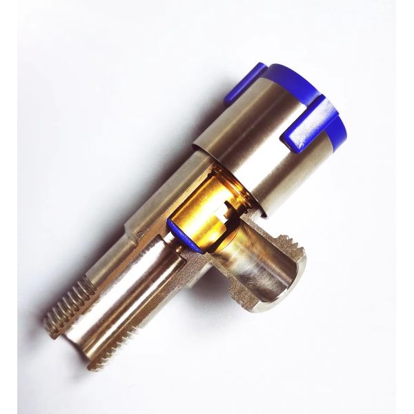 SS304 Brushed Angle Valve With Handle High Precision