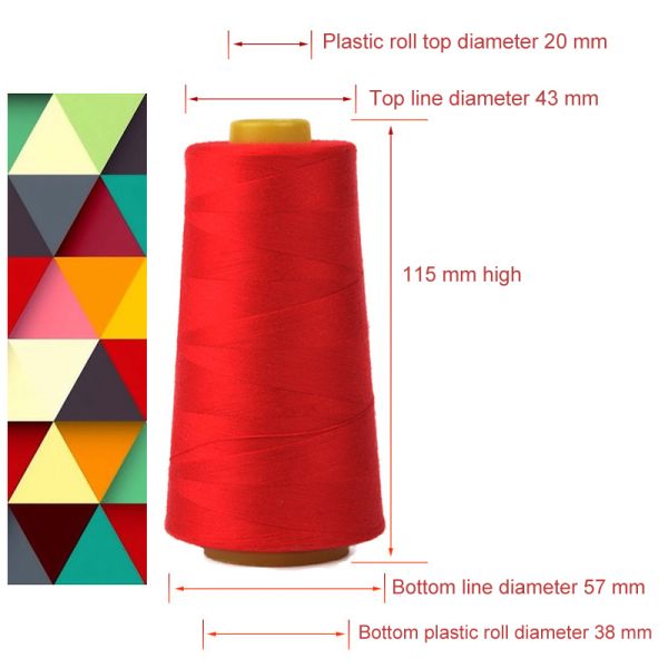 China Sewing Machine Thread 40s/2 100% Polyester Staple Sewing Thread Wholesale