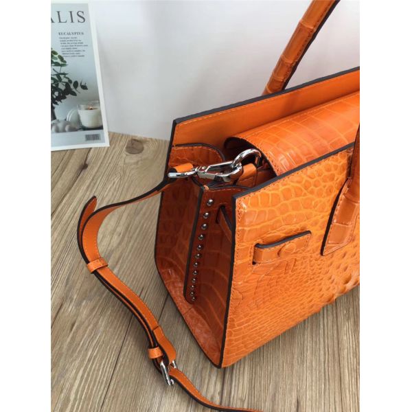 Exotic Genuine Alligator Skin Women Working Totes Large Shoulder Bag Authentic Crocodile Leather Lady Top-handle Handbag