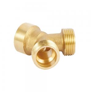 China Lightweight Brass Pex Pipe Fittings 3 Way Brass Connector Corrosion Resistance on sale