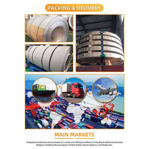 2B Surface Finish Stainless Steel Plate Sheet Coil 201 202 304 309S 2500mm