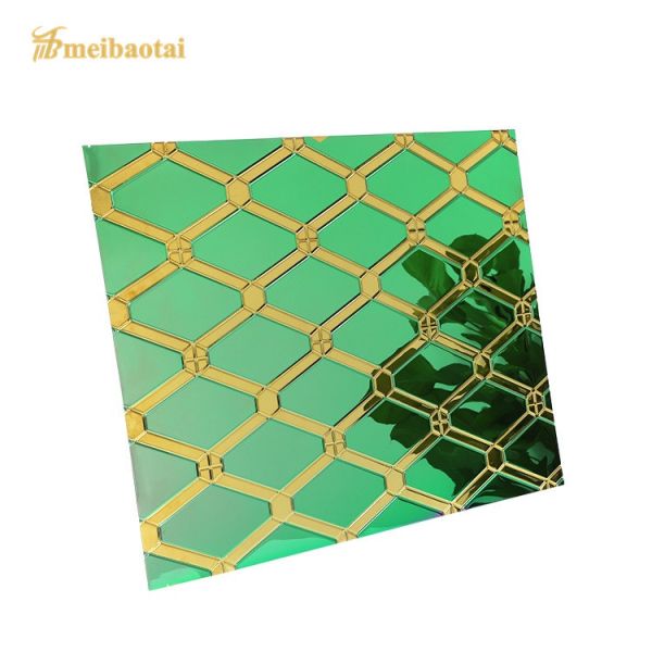 Embossed Stamped Stainless Steel Sheets 3048mm Length SS304 Material