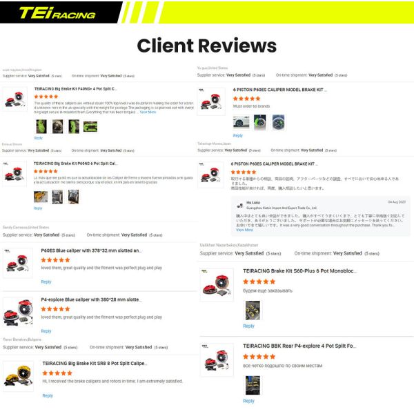 TEI Big Brake Caliper Kit S-X One-piece Forged 10 Piston Brake Caliper 400mm/410mm/420mm Disc Front BBK for Porsche Panamera