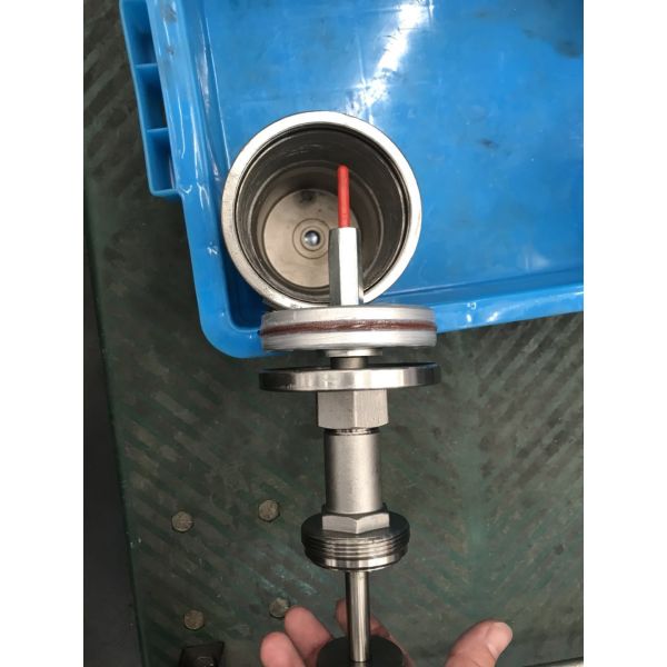 Pneumatic Stainless Steel Sanitary flange Right Angle Seat Valve With Stainless Steel Actuator