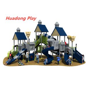 Quality Villa Series Outdoor Playground Slide Include Exotic Architecture wholesale
