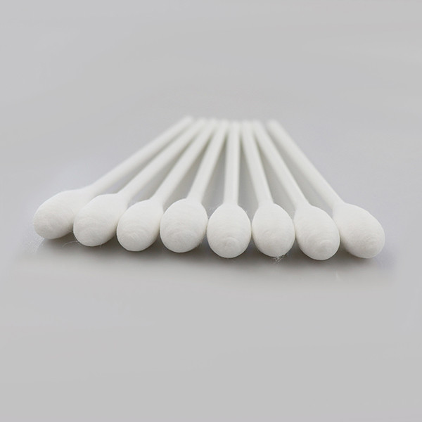 Environmentally Friendly Medical Cotton Buds , Safety Cotton Swab White