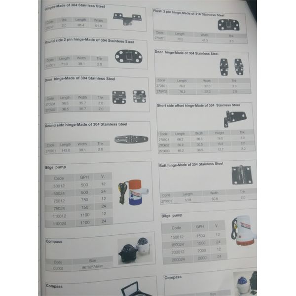 door hinges for boata /ship/yacht marine hardware