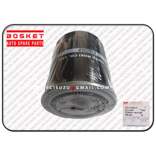 Durable Oil Filter Element Isuzu Filters Cxz81k 10pe1 8971122630 8-97112263-0