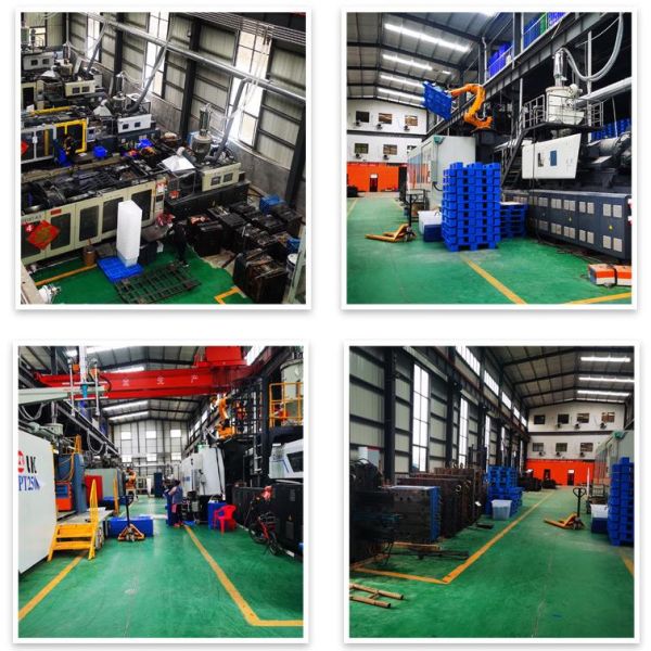 Large HDPE Four Way Entry Double Sides Euro Plastic Pallet Stackable Reversible